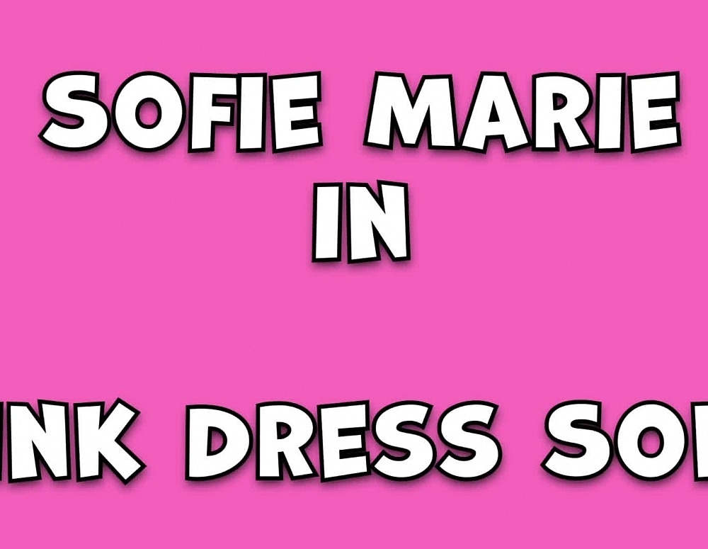 SofieMarieXXX/Pink Net Dress Solo